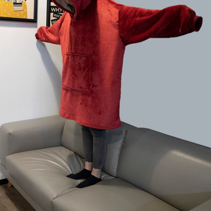 Winter Warm Blanket Hoodie