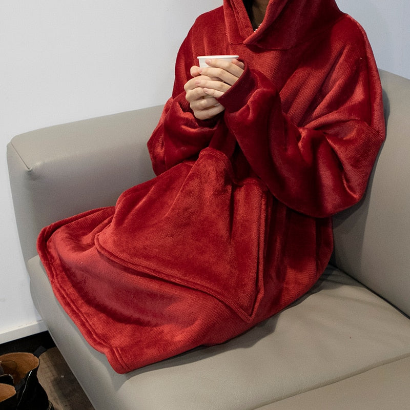 Winter Warm Blanket Hoodie