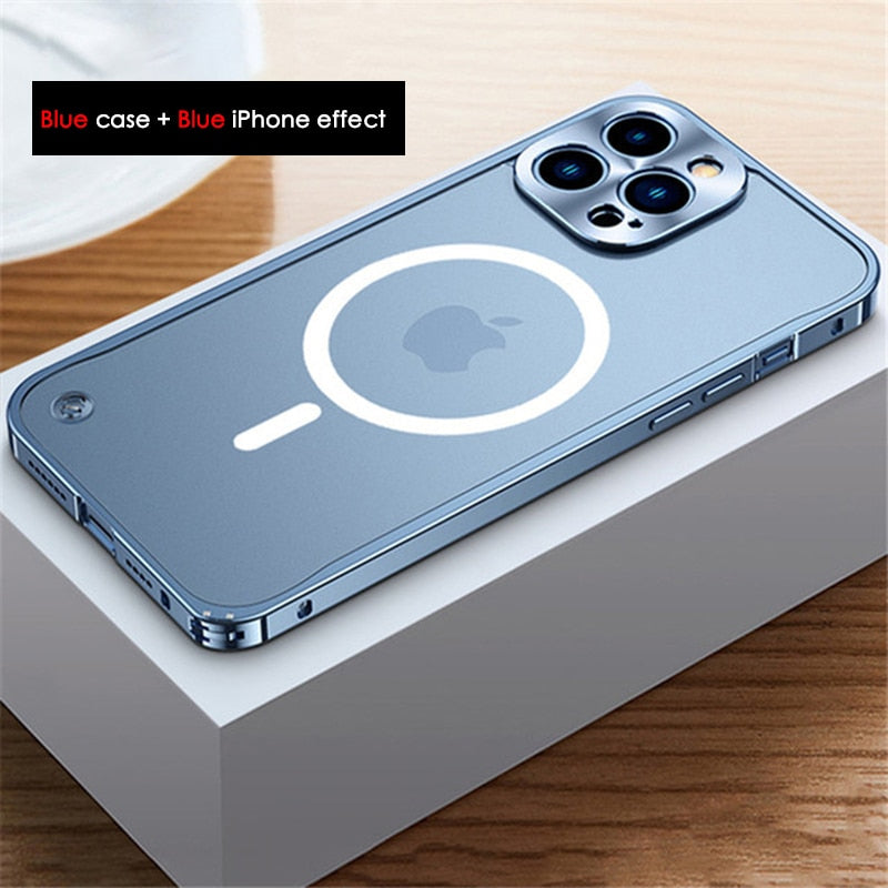 Metal Magnetic Phone Case For iPhone