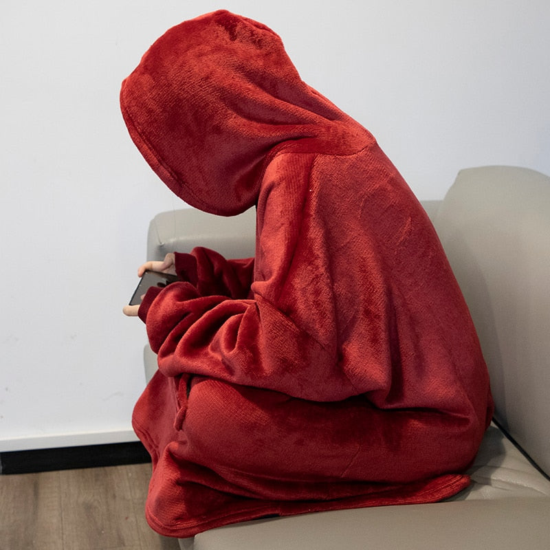 Winter Warm Blanket Hoodie
