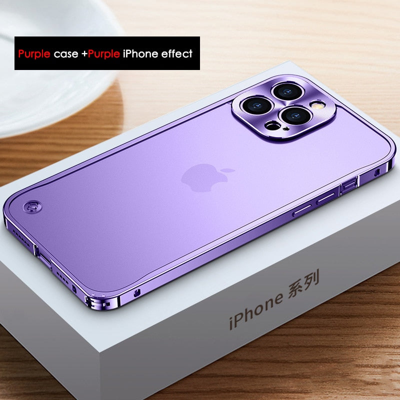 Metal Magnetic Phone Case For iPhone