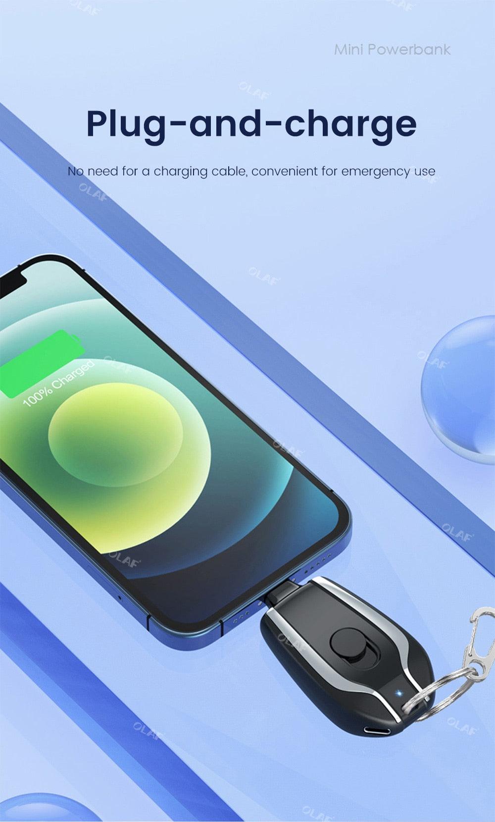 Mini Keychain Power Bank
