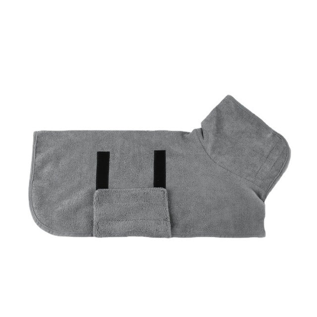 Soft Adjustable Dog Bathrobe Towel