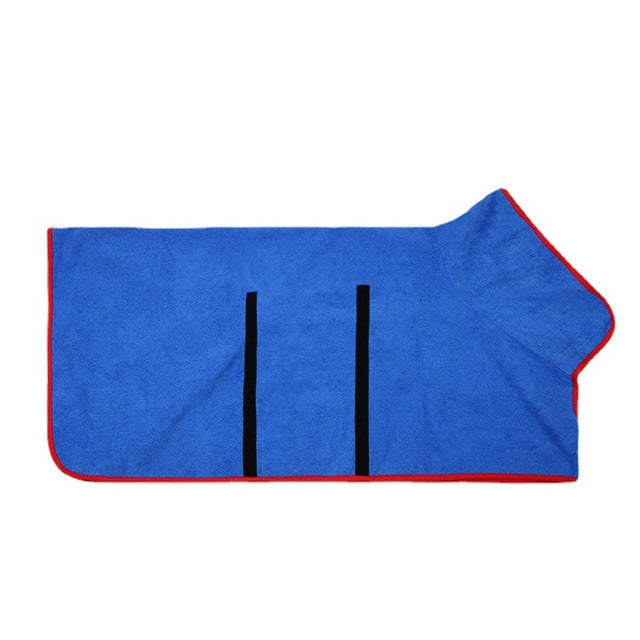 Soft Adjustable Dog Bathrobe Towel