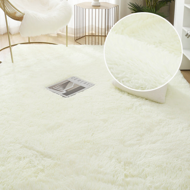 Soft Shaggy Plush Carpets Living Room Mat