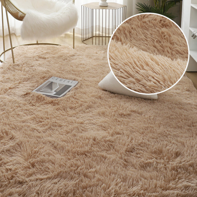 Soft Shaggy Plush Carpets Living Room Mat