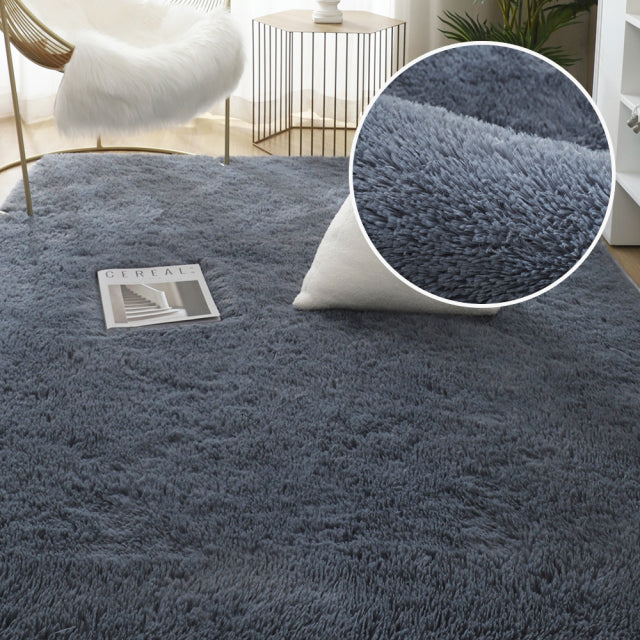 Soft Shaggy Plush Carpets Living Room Mat