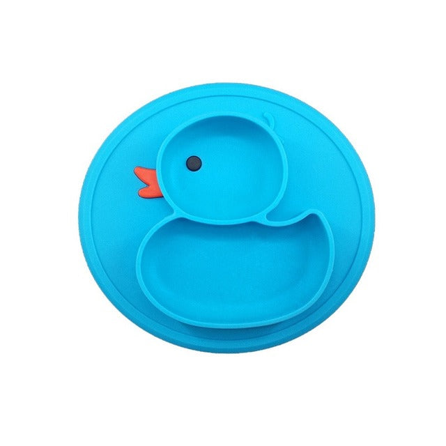Silicone Baby Plate Duck