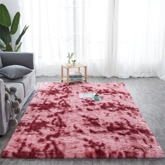 Soft Shaggy Plush Carpets Living Room Mat
