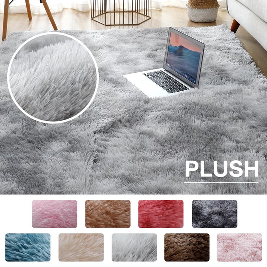 Plush Carpet Living Room Fluffy Rug