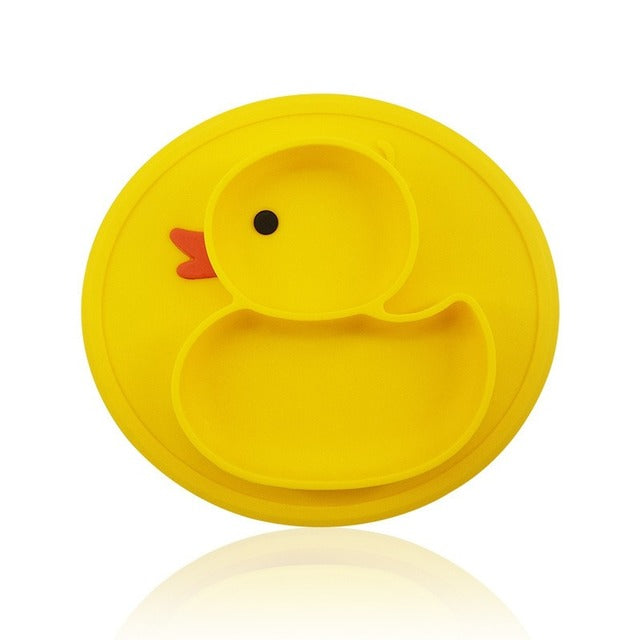 Silicone Baby Plate Duck